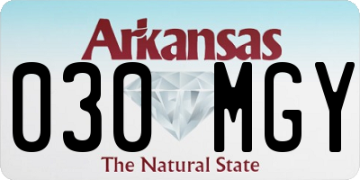 AR license plate 030MGY