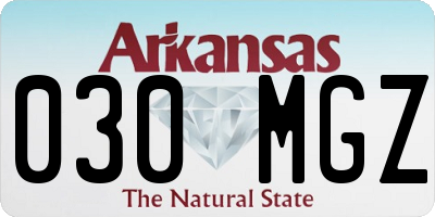 AR license plate 030MGZ