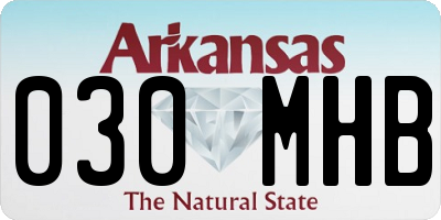 AR license plate 030MHB