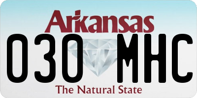 AR license plate 030MHC