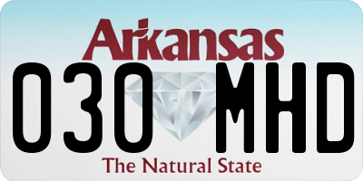 AR license plate 030MHD