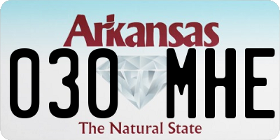 AR license plate 030MHE
