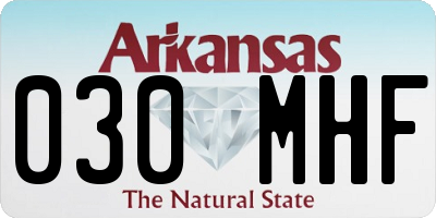AR license plate 030MHF