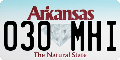 AR license plate 030MHI
