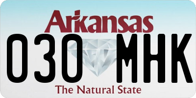 AR license plate 030MHK