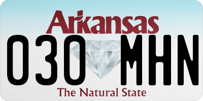 AR license plate 030MHN
