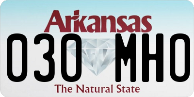 AR license plate 030MHO