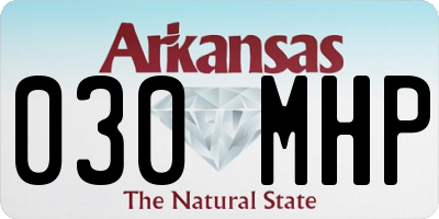 AR license plate 030MHP