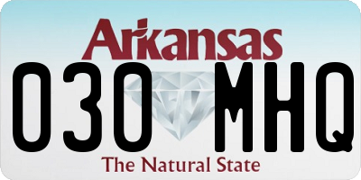 AR license plate 030MHQ