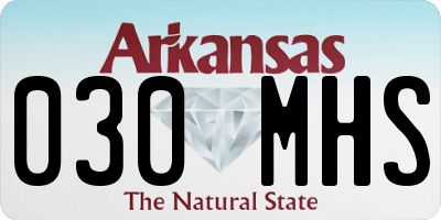 AR license plate 030MHS
