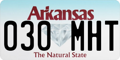 AR license plate 030MHT