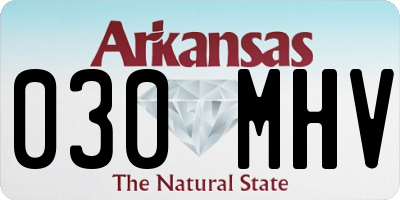 AR license plate 030MHV