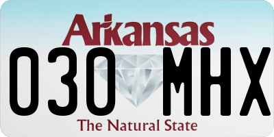 AR license plate 030MHX