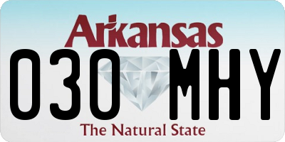 AR license plate 030MHY
