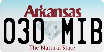 AR license plate 030MIB