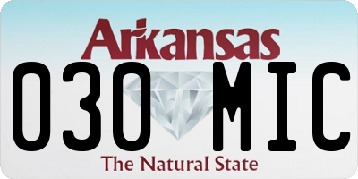 AR license plate 030MIC