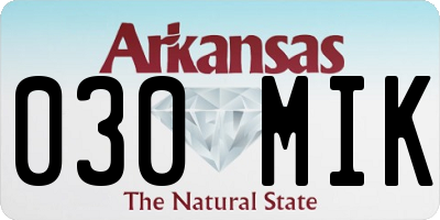 AR license plate 030MIK