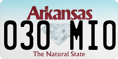 AR license plate 030MIO
