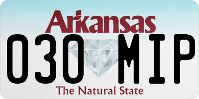 AR license plate 030MIP