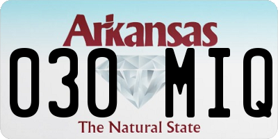 AR license plate 030MIQ