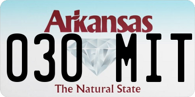 AR license plate 030MIT