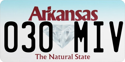 AR license plate 030MIV