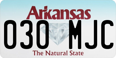 AR license plate 030MJC