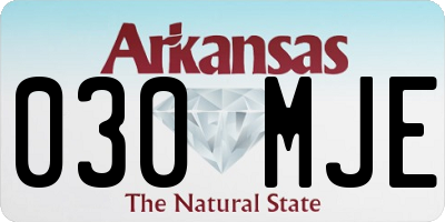 AR license plate 030MJE