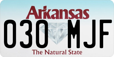 AR license plate 030MJF