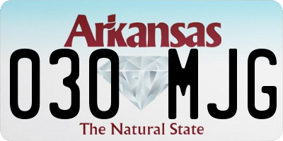 AR license plate 030MJG