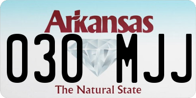AR license plate 030MJJ