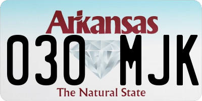 AR license plate 030MJK