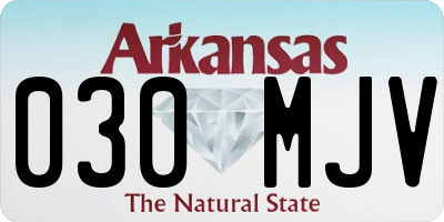 AR license plate 030MJV