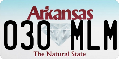 AR license plate 030MLM