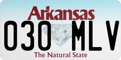 AR license plate 030MLV