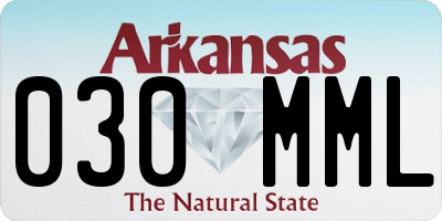 AR license plate 030MML