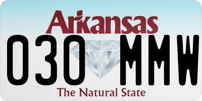 AR license plate 030MMW