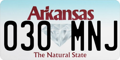 AR license plate 030MNJ