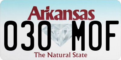 AR license plate 030MOF