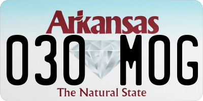 AR license plate 030MOG