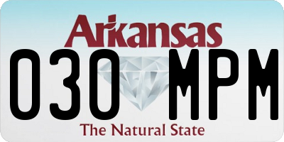 AR license plate 030MPM