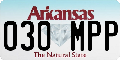 AR license plate 030MPP