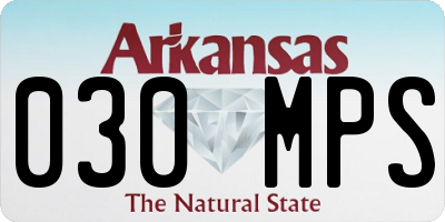 AR license plate 030MPS
