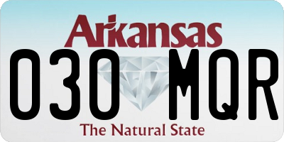AR license plate 030MQR