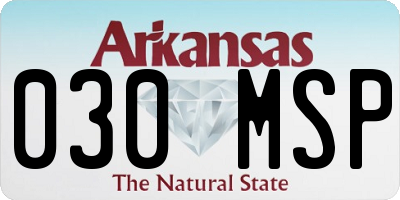 AR license plate 030MSP