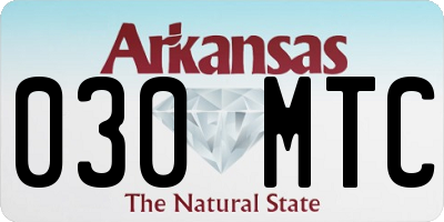 AR license plate 030MTC