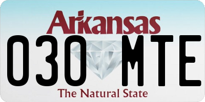 AR license plate 030MTE