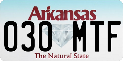 AR license plate 030MTF