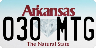 AR license plate 030MTG