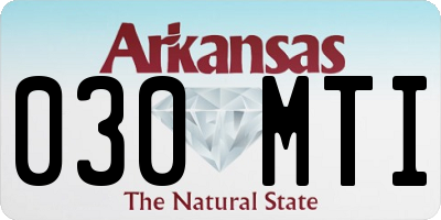 AR license plate 030MTI